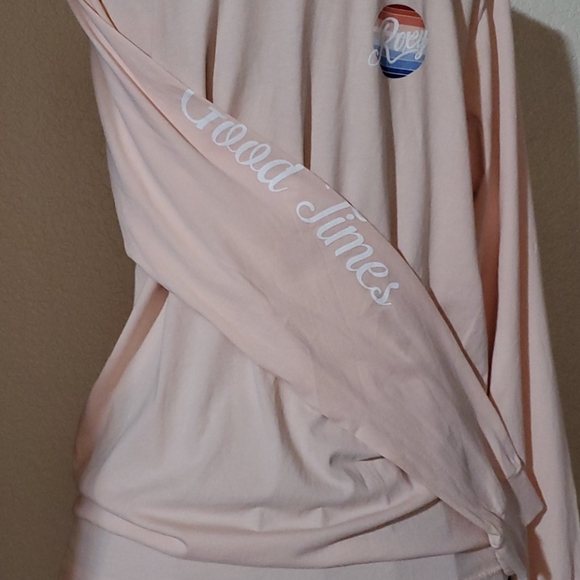 Roxy Girl Peach Long Sleeve Tee Shirt 16/ XXL - Picture 3 of 4